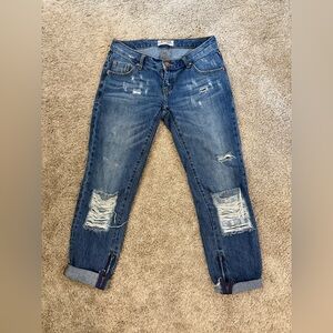 One Teaspoon Distressed Blue Jeans
